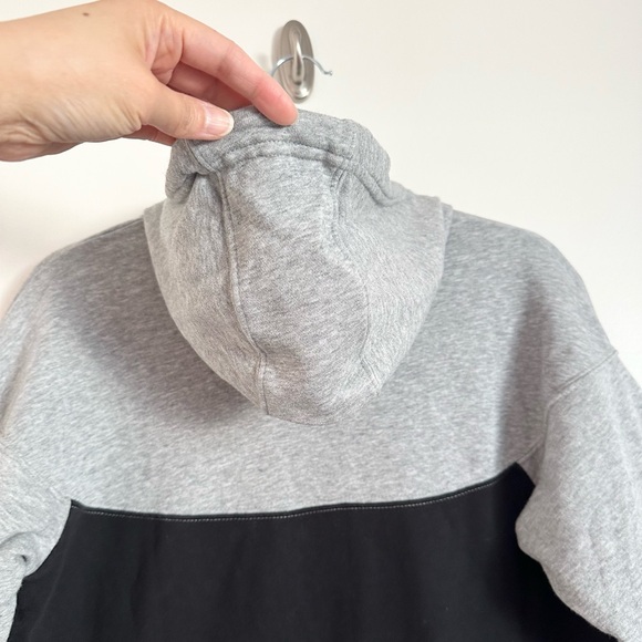 Nike Sportswear Heritage Black Gray Hoodie Dress - Picture 14 of 16